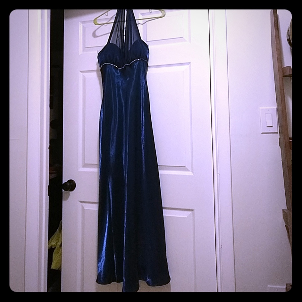 Blue prom dress